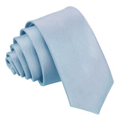 Dusty Blue Satin Pre-Folded Pocket Square Fold