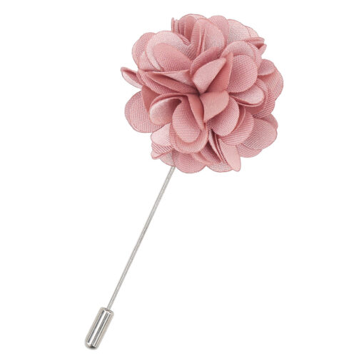 Dusty Pink Satin Lapel Pin