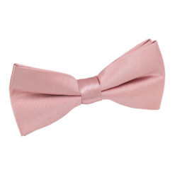 Dusty Pink Satin Pre-Tied Thistle Bow Tie