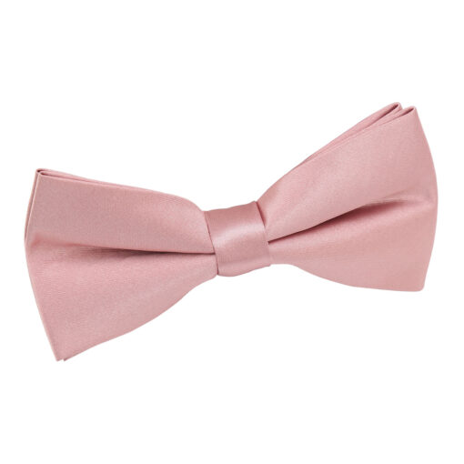 Dusty Pink Satin Pre-Tied Bow Tie