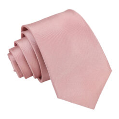 Dusty Pink Satin Slim Tie