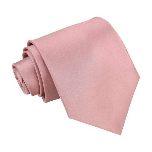 Dusty Pink Satin Tie