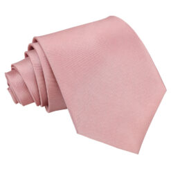 Dusty Pink Satin Extra Long Tie