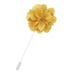 White Plain Satin Lapel Pin