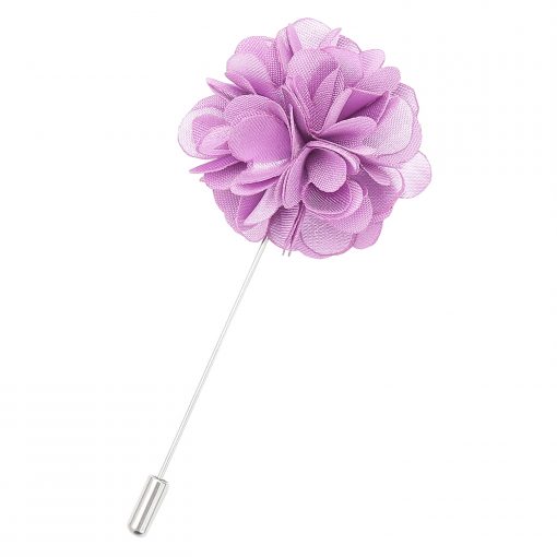 White Satin Lapel Pin