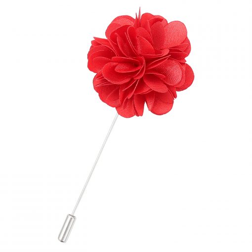 White Satin Lapel Pin