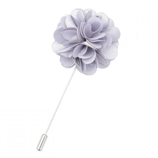 White Satin Lapel Pin