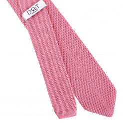 Strawberry Pink Knitted Slim Tie