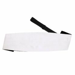 White Satin Self Tie Bow Tie