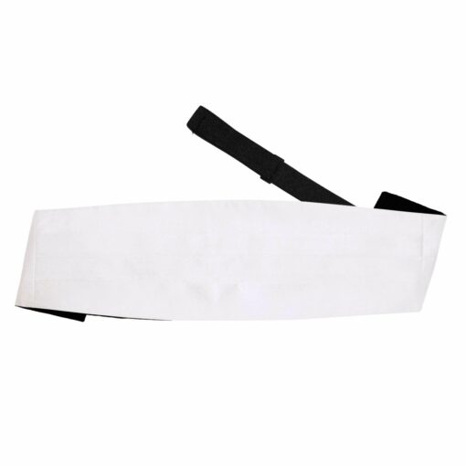 White Satin Cummerbund