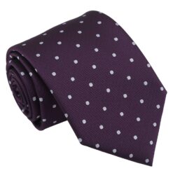 Navy Blue Polka Dot Tie