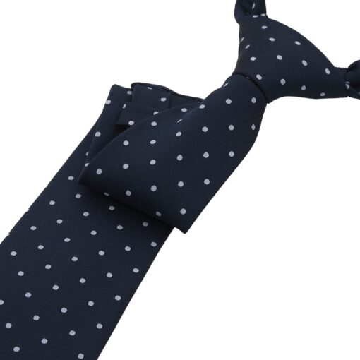 Navy Blue Polka Dot Tie