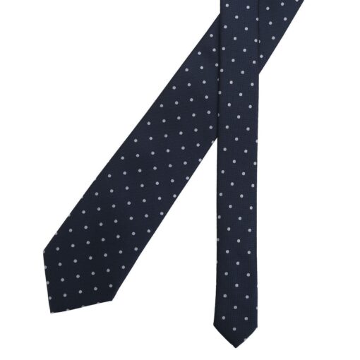 Navy Blue Polka Dot Tie