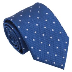 Navy Blue Polka Dot Tie