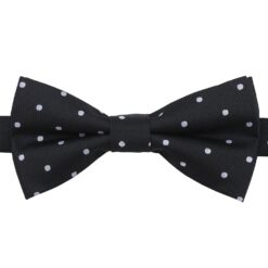 Navy Blue Polka Dot Pre-Tied Thistle Bow Tie