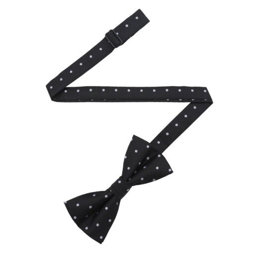 Navy Blue Polka Dot Pre-Tied Bow Tie