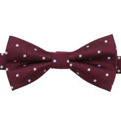 Navy Blue Polka Dot Pre-Tied Thistle Bow Tie