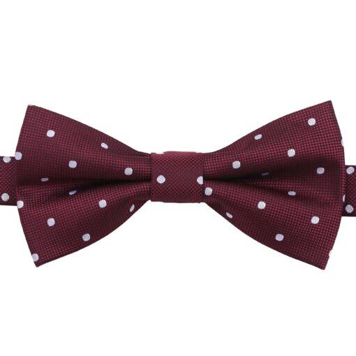 Navy Blue Polka Dot Pre-Tied Bow Tie