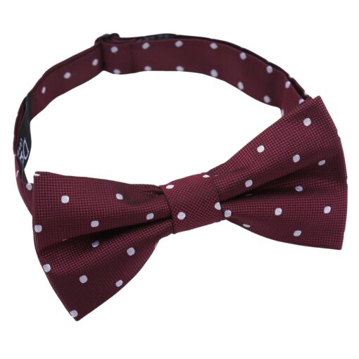 Navy Blue Polka Dot Pre-Tied Thistle Bow Tie