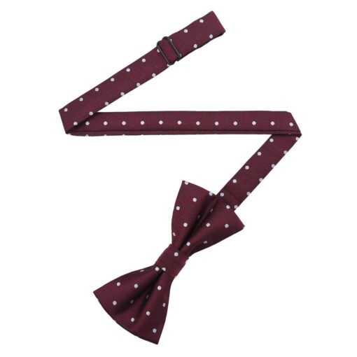 Navy Blue Polka Dot Pre-Tied Bow Tie