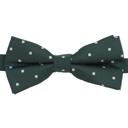 Navy Blue Polka Dot Pre-Tied Thistle Bow Tie