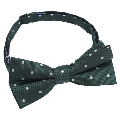 Navy Blue Polka Dot Pre-Tied Thistle Bow Tie