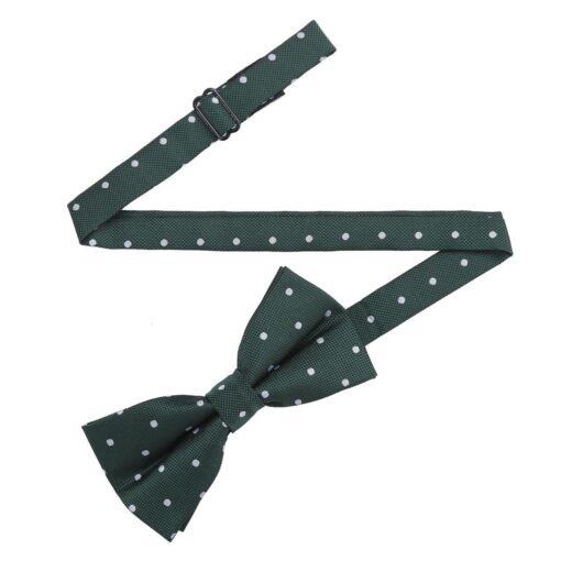 Navy Blue Polka Dot Pre-Tied Thistle Bow Tie