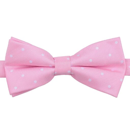 Navy Blue Polka Dot Pre-Tied Bow Tie
