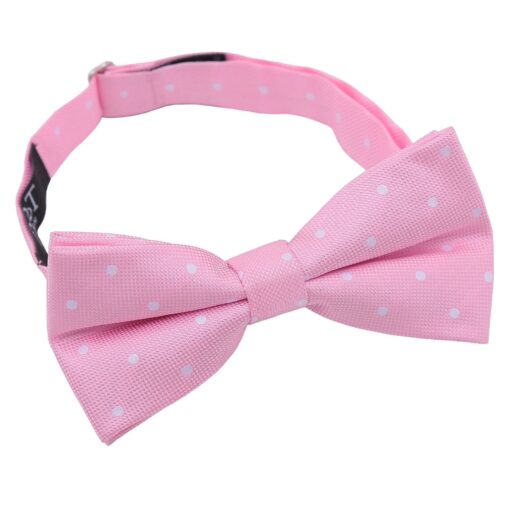 Navy Blue Polka Dot Pre-Tied Bow Tie