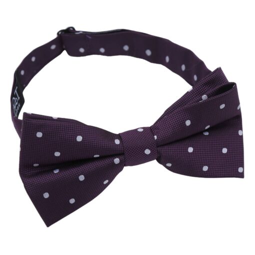 Navy Blue Polka Dot Pre-Tied Thistle Bow Tie