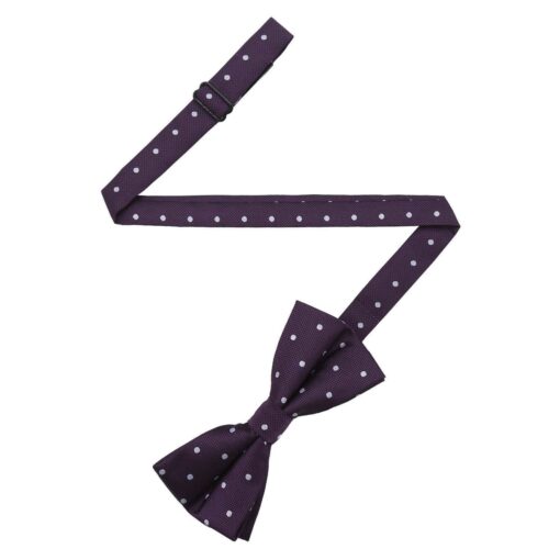 Navy Blue Polka Dot Pre-Tied Bow Tie