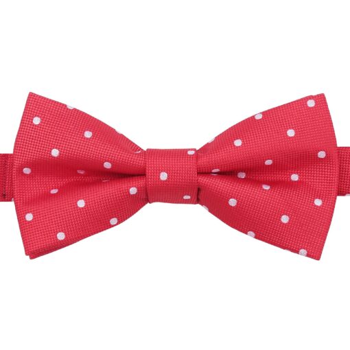 Navy Blue Polka Dot Pre-Tied Bow Tie