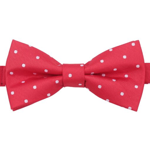 Navy Blue Polka Dot Pre-Tied Thistle Bow Tie