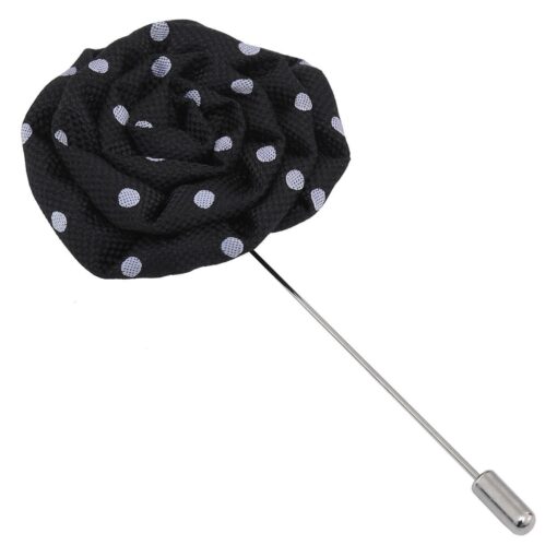 Royal Blue Polka Dot Lapel Pin