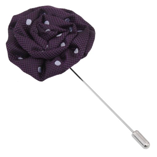 Royal Blue Polka Dot Lapel Pin