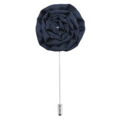 Royal Blue Polka Dot Lapel Pin