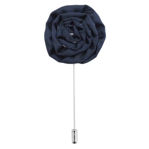 Royal Blue Polka Dot Lapel Pin