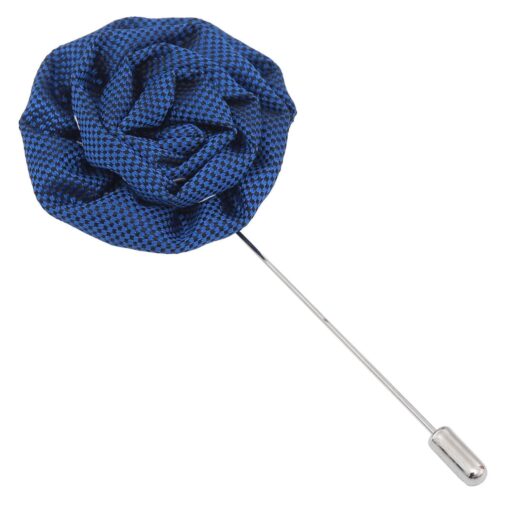 Royal Blue Polka Dot Lapel Pin
