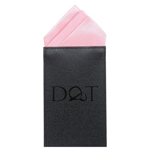 White Satin Pre-Folded Pocket Square One Peak