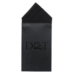 White Satin Pre-Folded Pocket Square One Peak