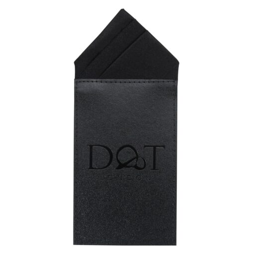 White Satin Pre-Folded Pocket Square One Peak