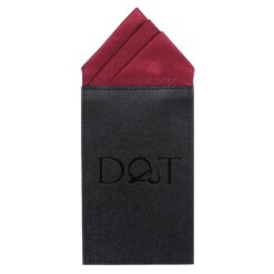 White Satin Pre-Folded Pocket Square One Peak