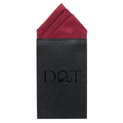 White Satin Pre-Folded Pocket Square One Peak