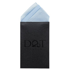 White Satin Pre-Folded Pocket Square One Peak