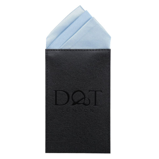 White Satin Pre-Folded Pocket Square One Peak
