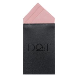 White Satin Pre-Folded Pocket Square One Peak