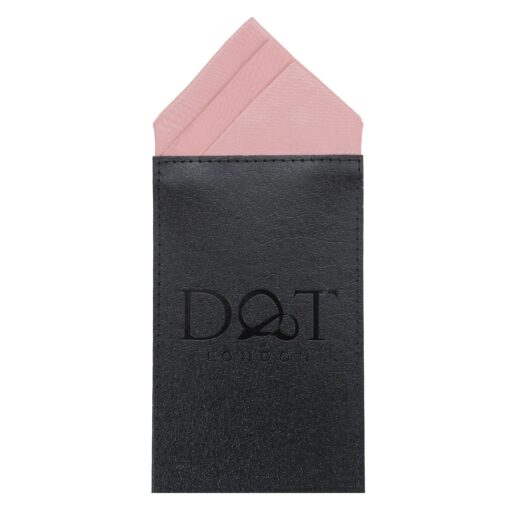 White Satin Pre-Folded Pocket Square One Peak