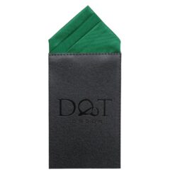White Satin Pre-Folded Pocket Square One Peak