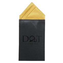 White Satin Pre-Folded Pocket Square One Peak