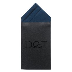 White Satin Pre-Folded Pocket Square One Peak